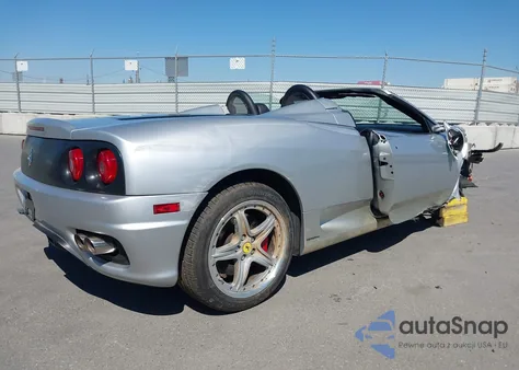2003 Ferrari 360 Modena Spider из США, поврежденный, VIN ZFFYT53A730130598
